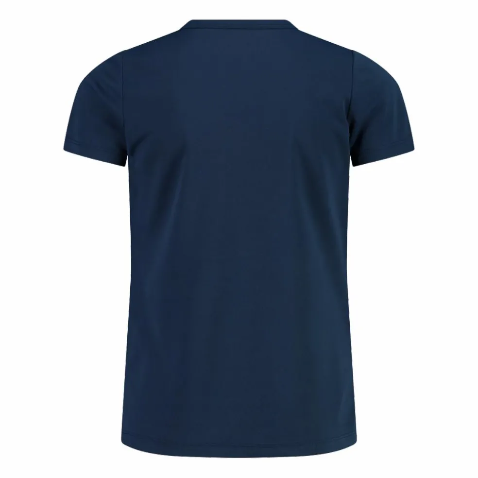 T-shirt girocollo con logo CMP da bambina