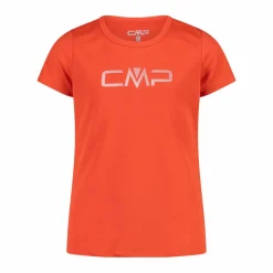 T-shirt girocollo con logo CMP da bambina