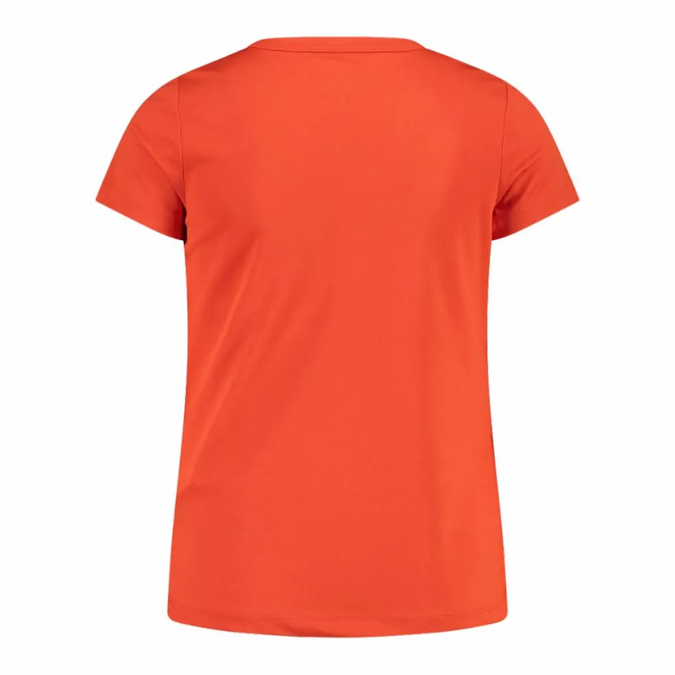 T-shirt girocollo con logo CMP da bambina