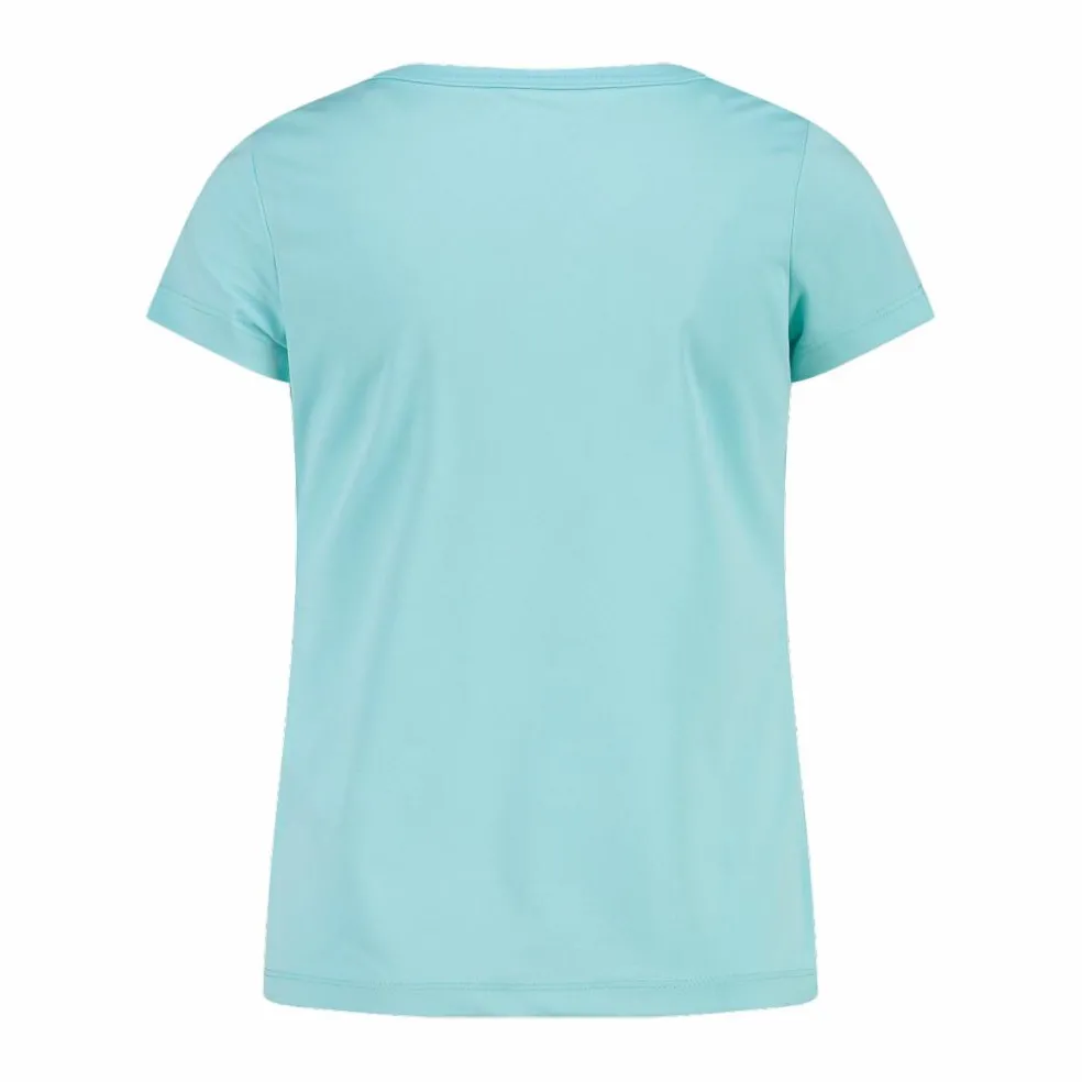 T-shirt girocollo con logo CMP da bambina