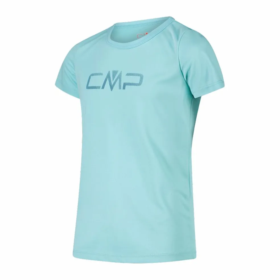 T-shirt girocollo con logo CMP da bambina