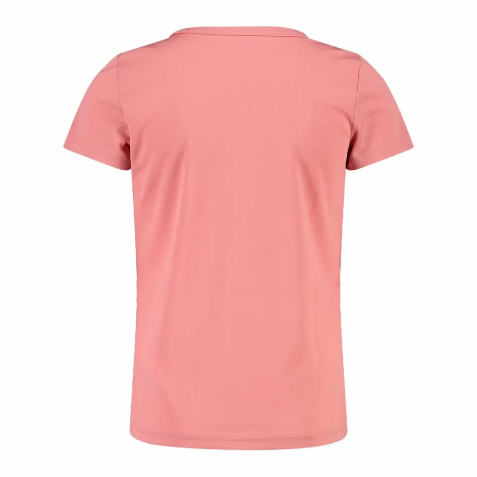 T-shirt girocollo con logo CMP da bambina