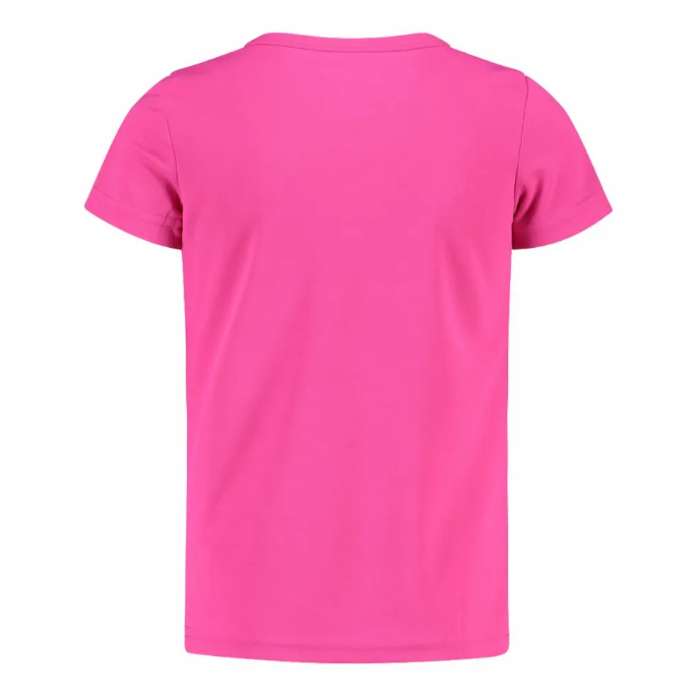 T-shirt girocollo con logo CMP da bambina