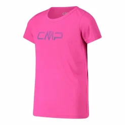 T-shirt girocollo con logo CMP da bambina