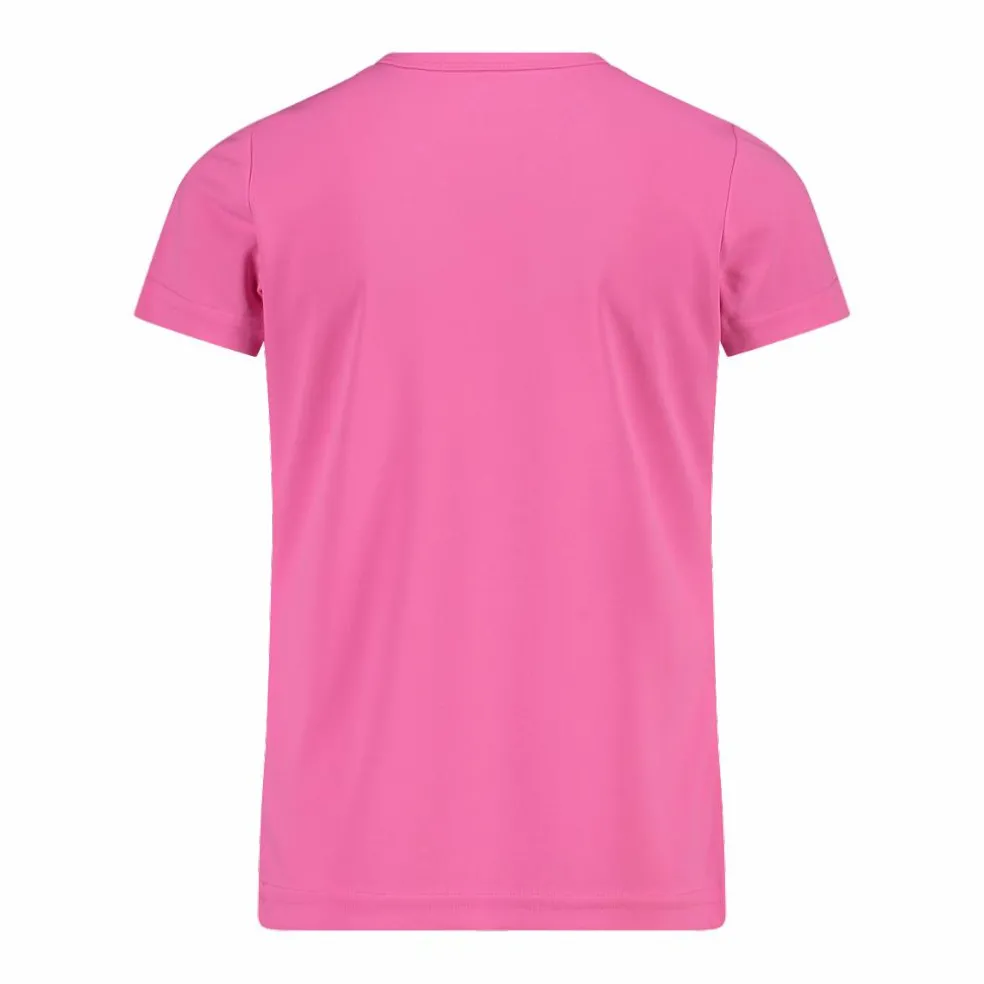 T-shirt girocollo con logo CMP da bambina