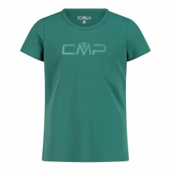 T-shirt girocollo con logo CMP da bambina