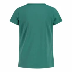 T-shirt girocollo con logo CMP da bambina
