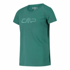 T-shirt girocollo con logo CMP da bambina