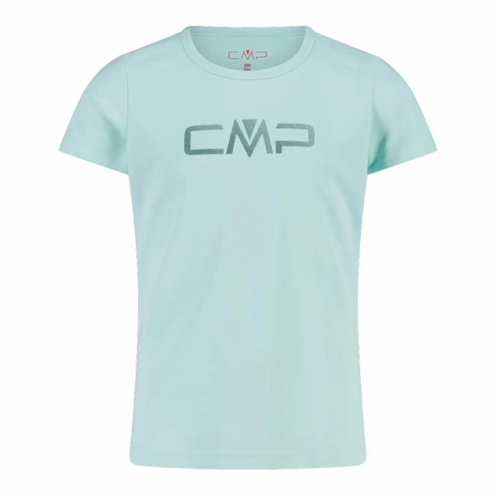 T-shirt girocollo con logo CMP da bambina