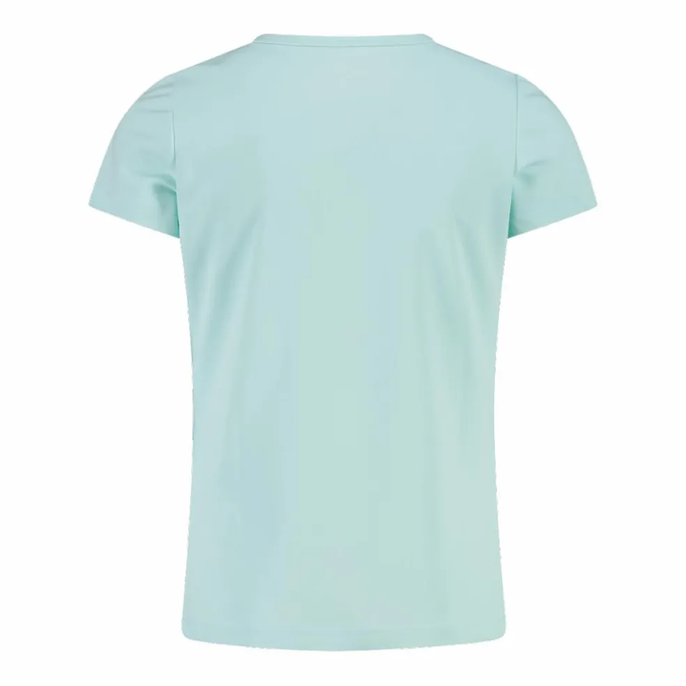 T-shirt girocollo con logo CMP da bambina