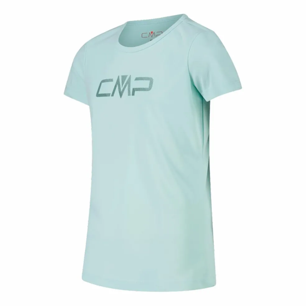 T-shirt girocollo con logo CMP da bambina
