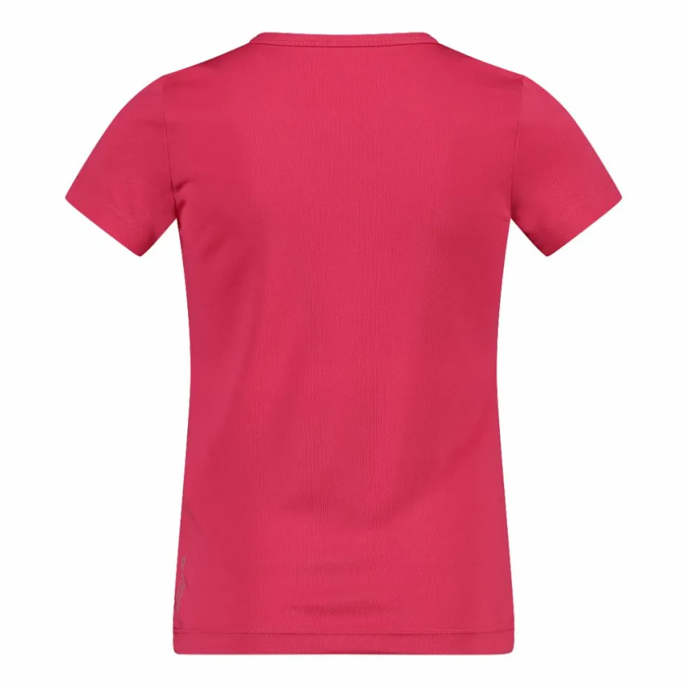 T-shirt girocollo con logo CMP da bambina