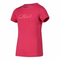 T-shirt girocollo con logo CMP da bambina
