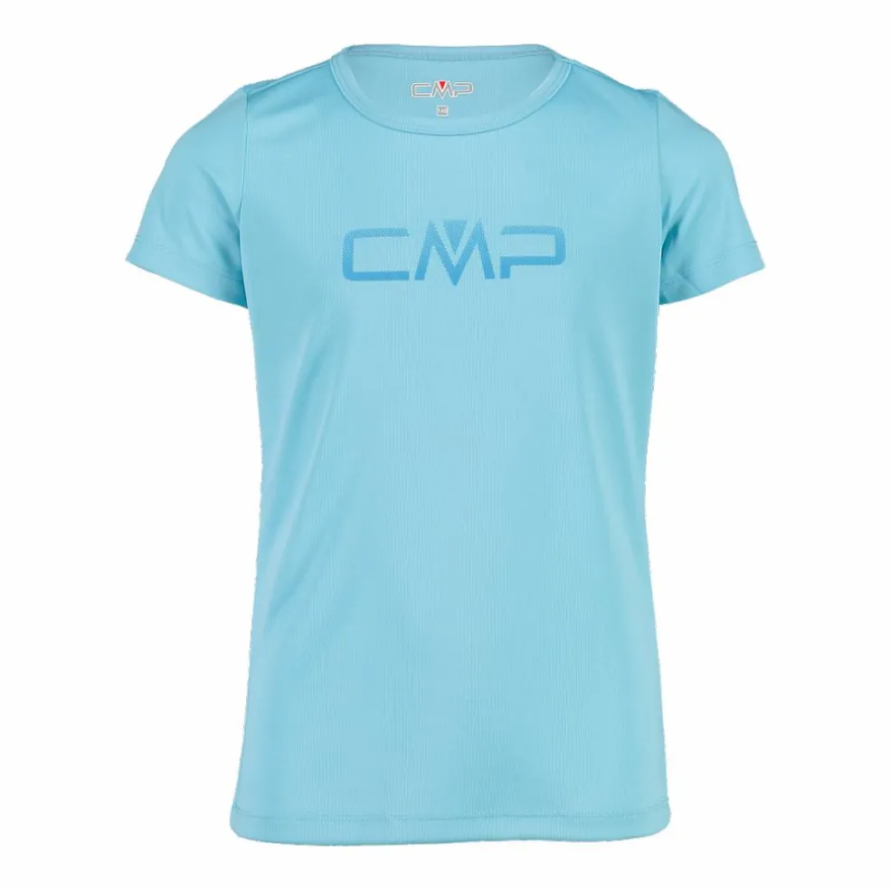T-shirt girocollo con logo CMP da bambina