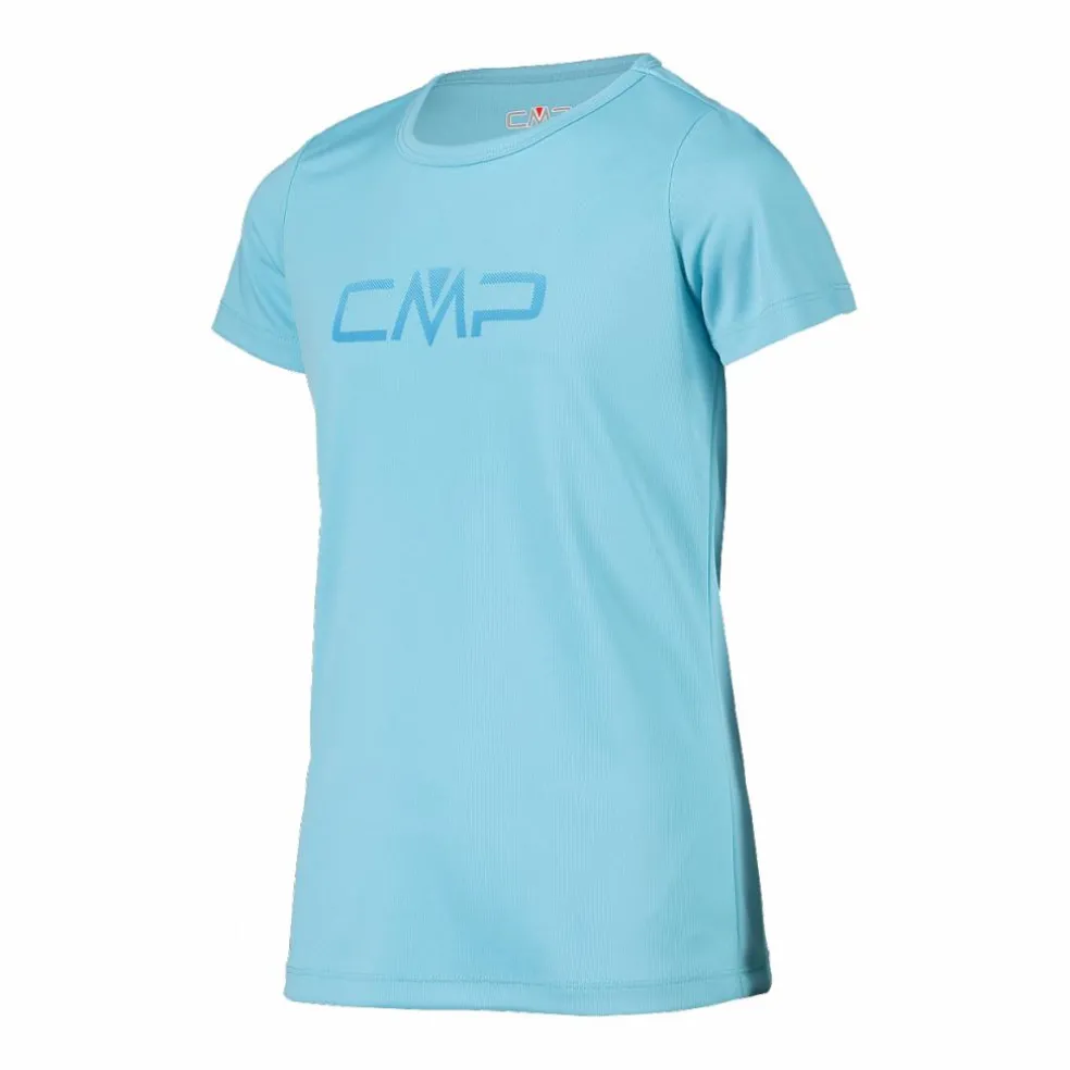 T-shirt girocollo con logo CMP da bambina