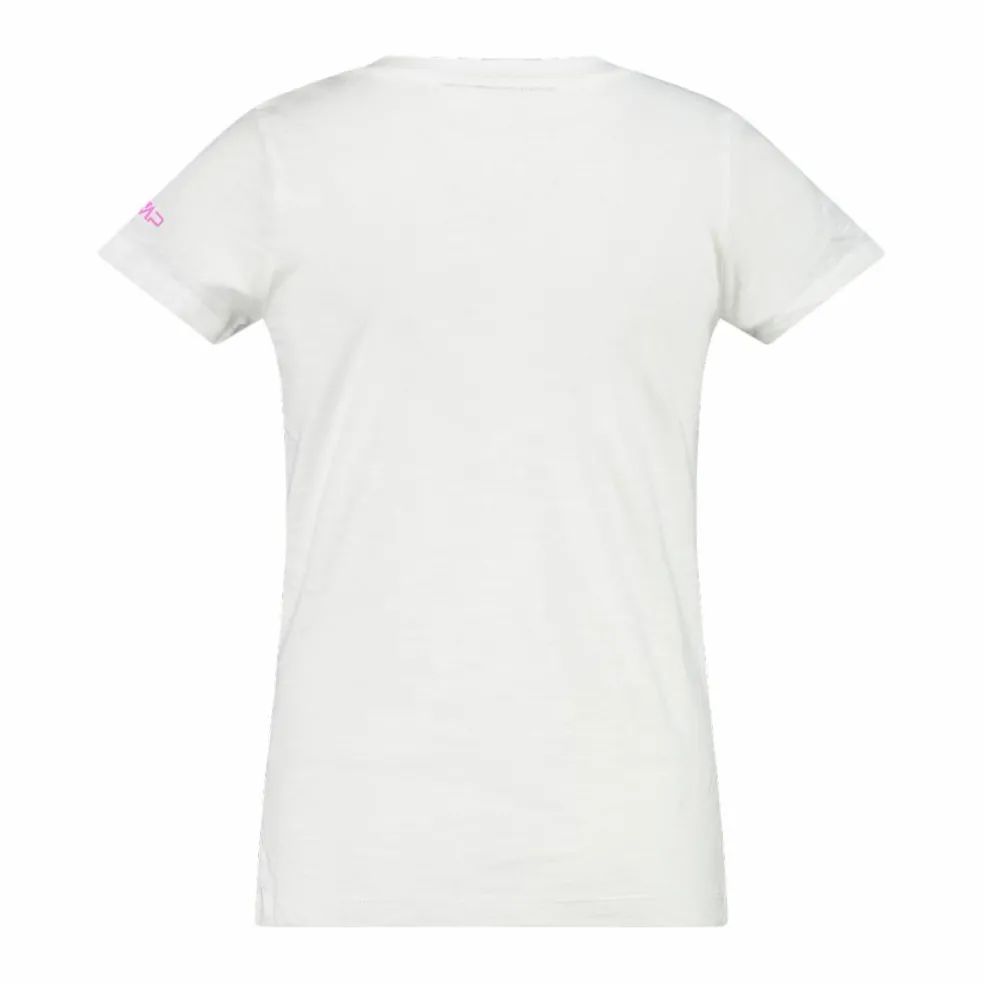 T-shirt in cotone slub jersey da bambina