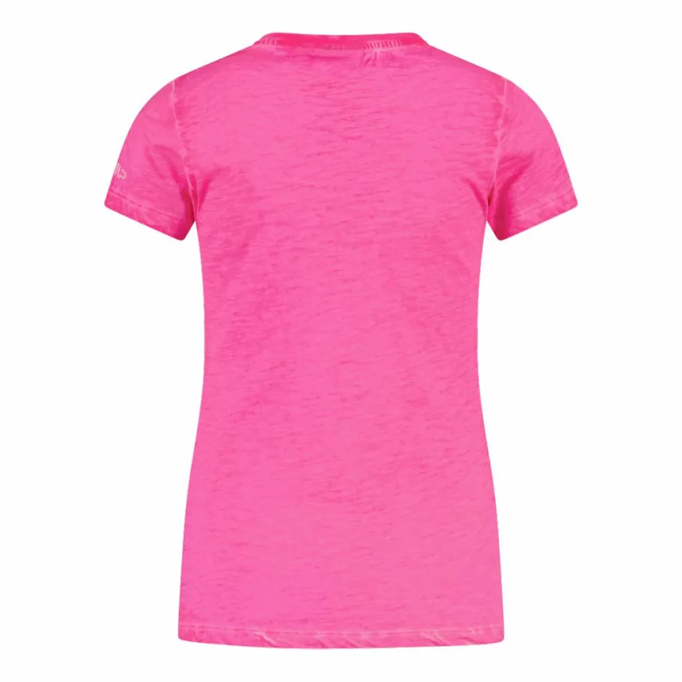 T-shirt in cotone slub jersey da bambina