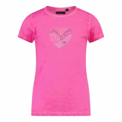T-shirt in cotone slub jersey da bambina