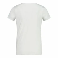 T-shirt in tessuto tecnico con stampa sul fronte da bambina