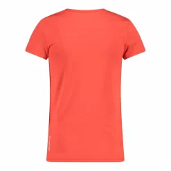 T-shirt in tessuto tecnico con stampa sul fronte da bambina