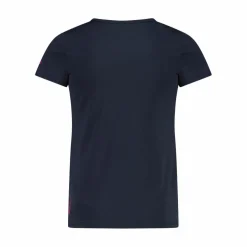 T-shirt in tessuto tecnico con stampa sul fronte da bambina