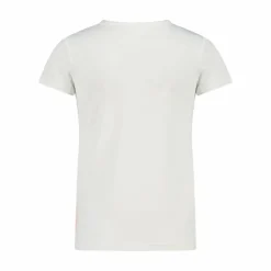 T-shirt in tessuto tecnico con stampa sul fronte da bambina