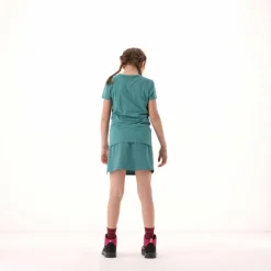 T-shirt in tessuto tecnico con stampa sul fronte da bambina