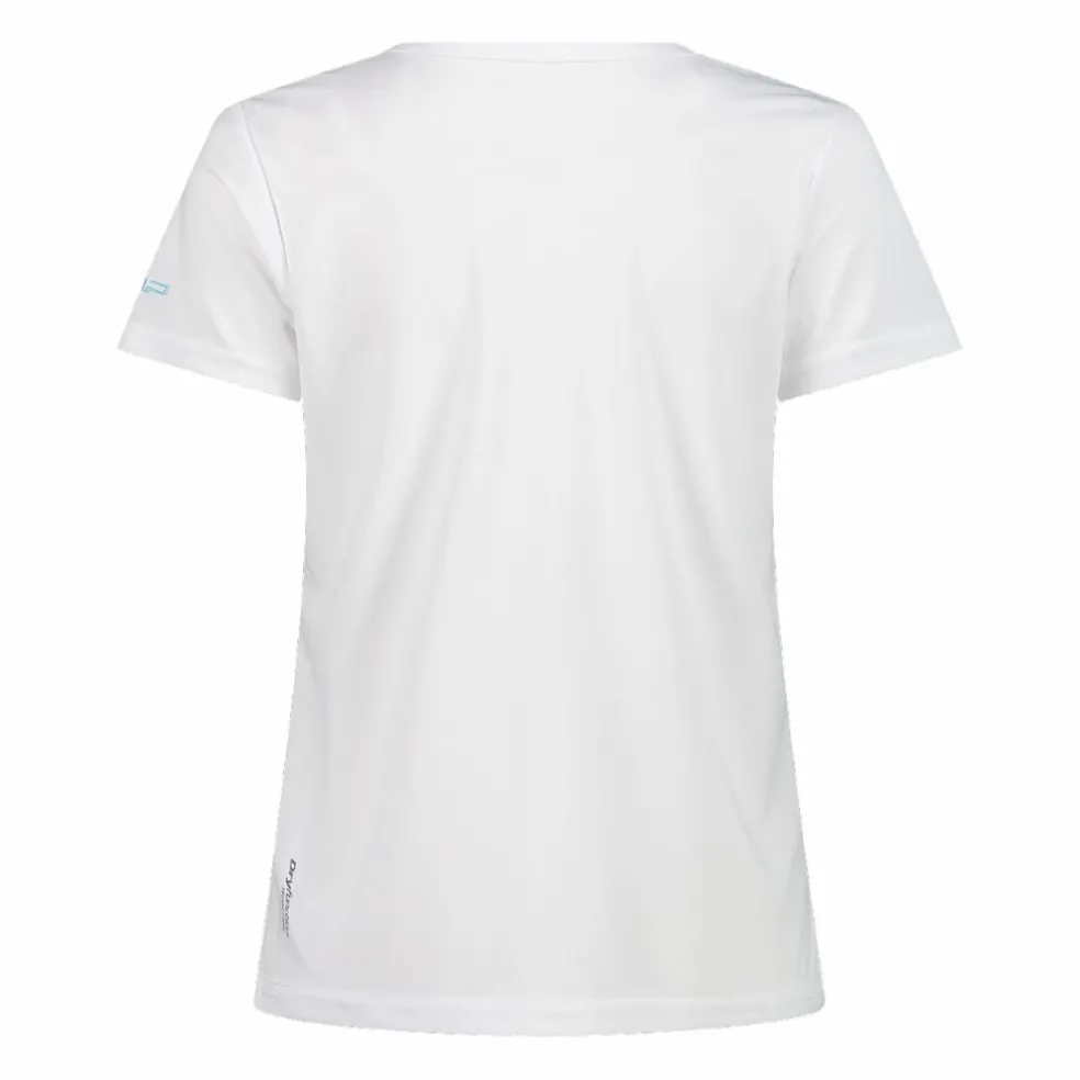 T-shirt piquet con stampa sul fronte da donna