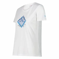 T-shirt piquet con stampa sul fronte da donna
