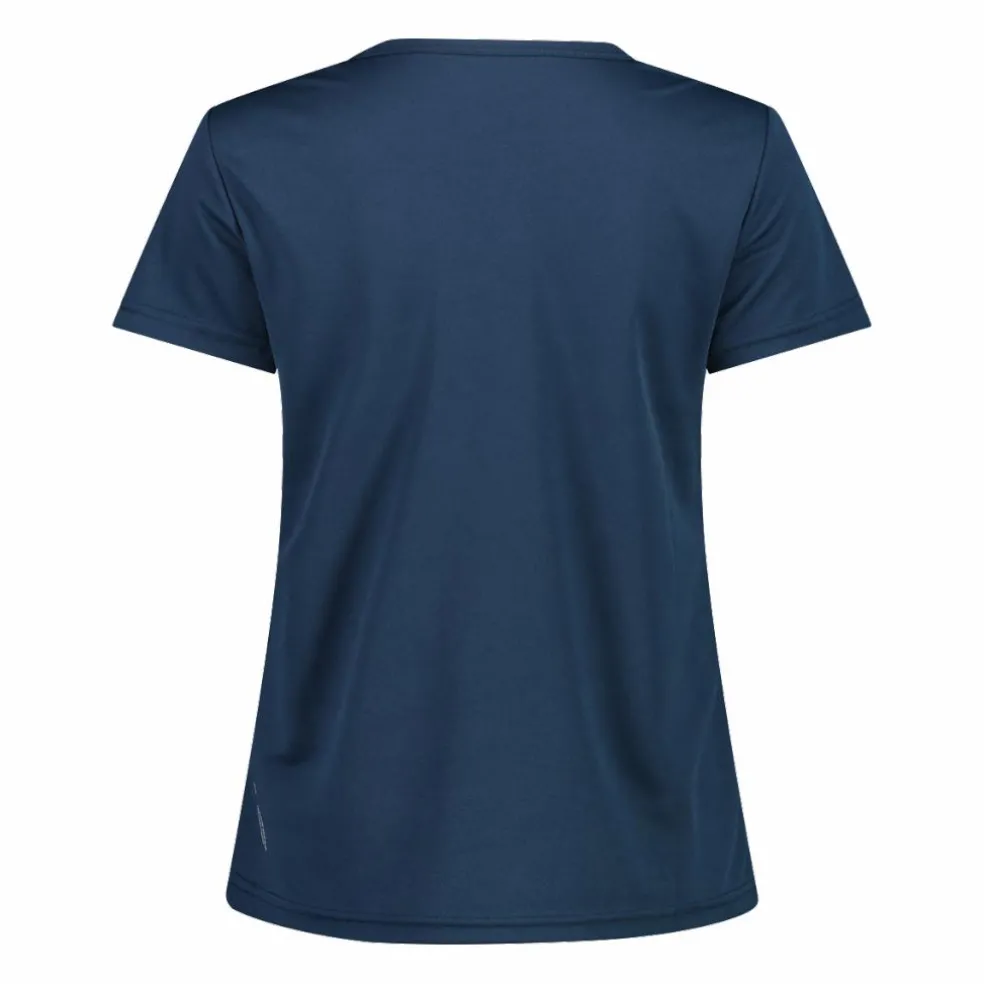 T-shirt piquet con stampa sul fronte da donna