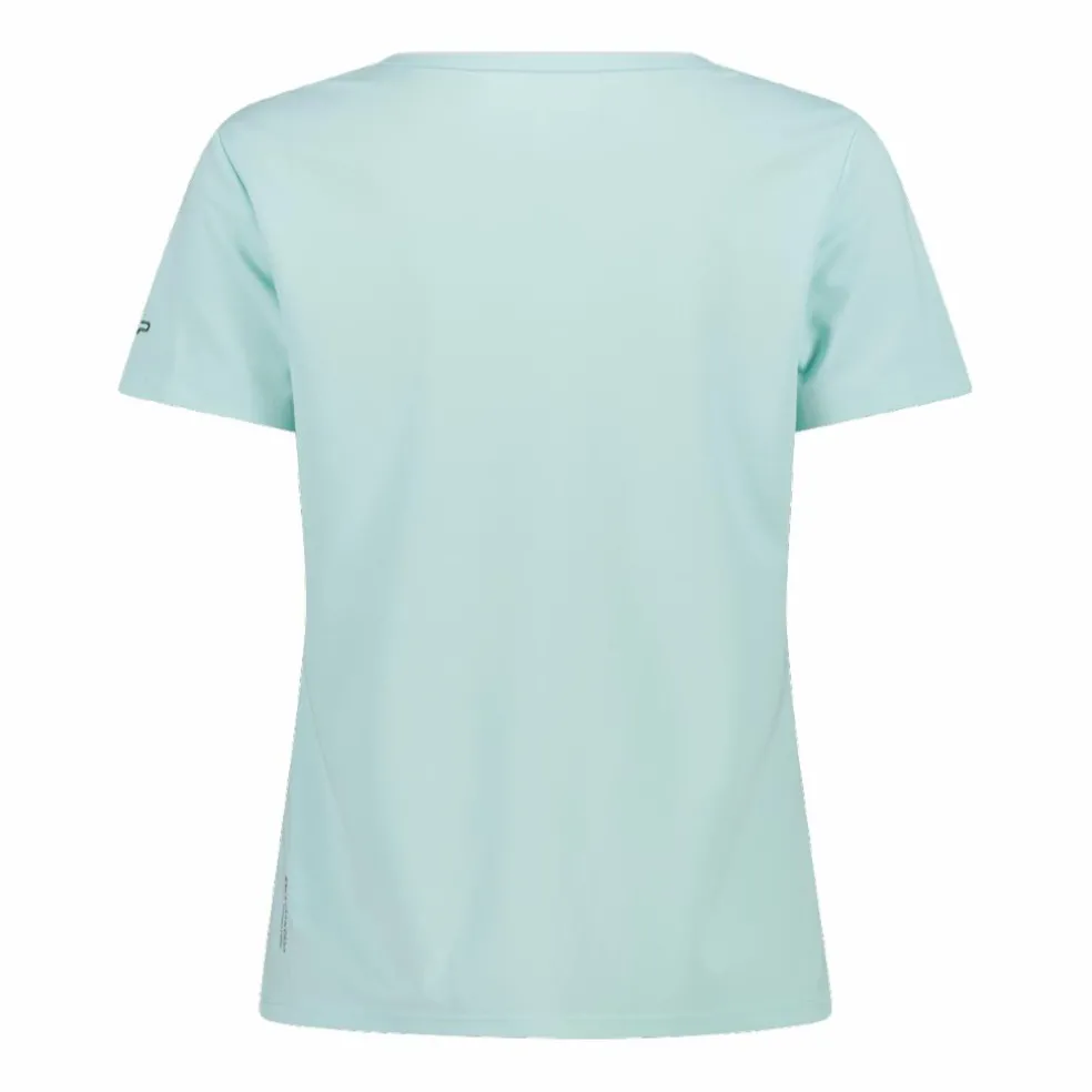 T-shirt piquet con stampa sul fronte da donna