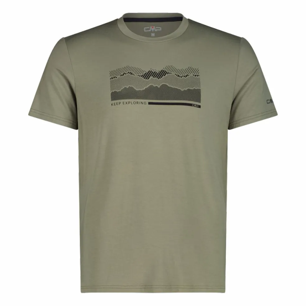 T-shirt stampata in bamboo