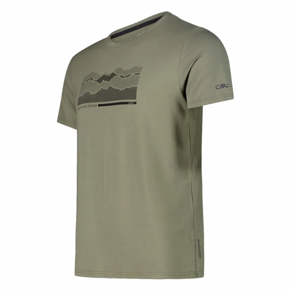 T-shirt stampata in bamboo