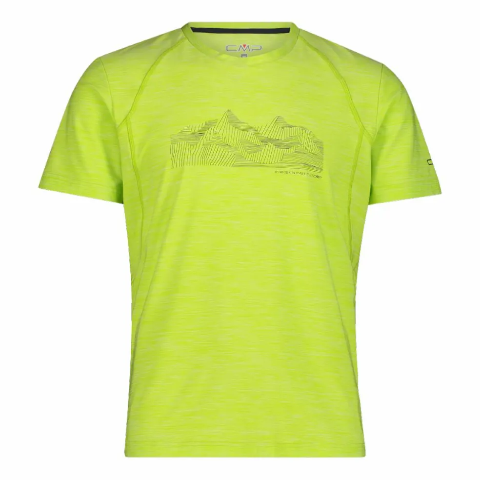 T-shirt stampata in jersey stretch