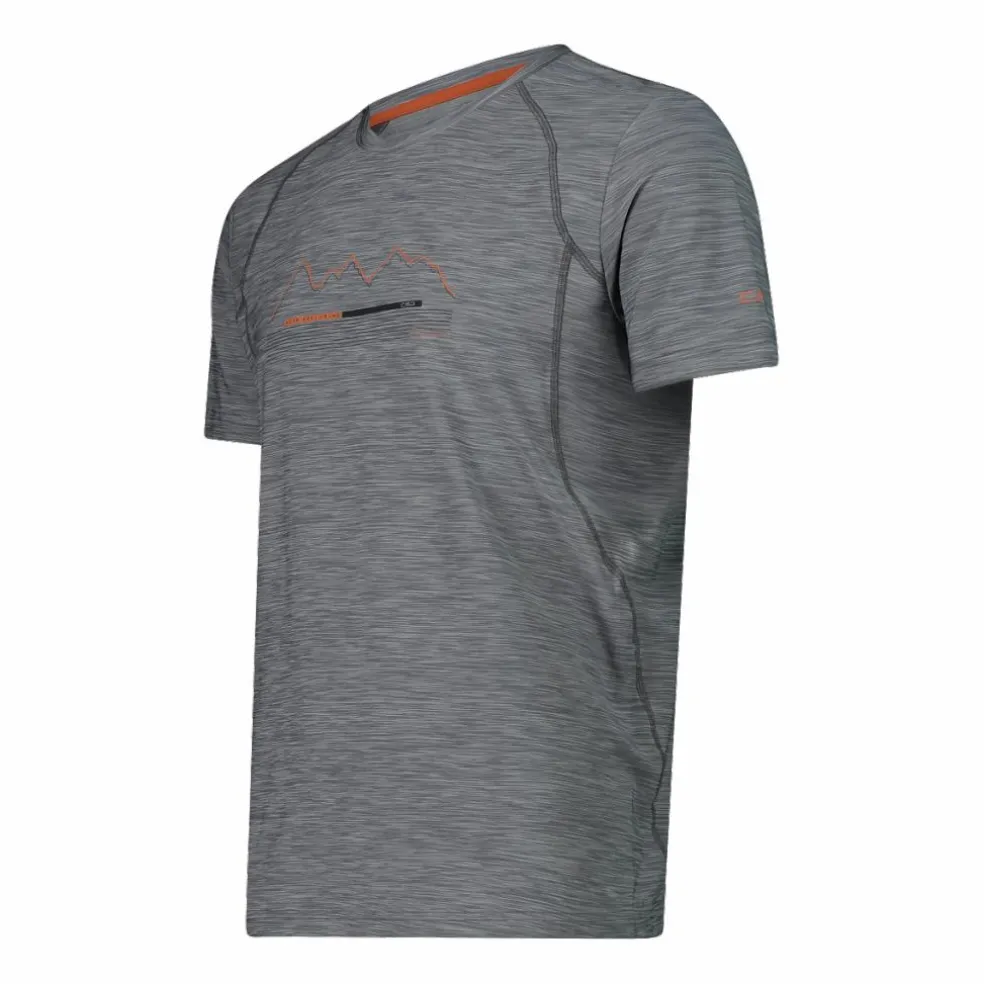 T-shirt stampata in jersey stretch