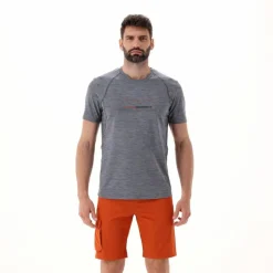 T-shirt stampata in jersey stretch