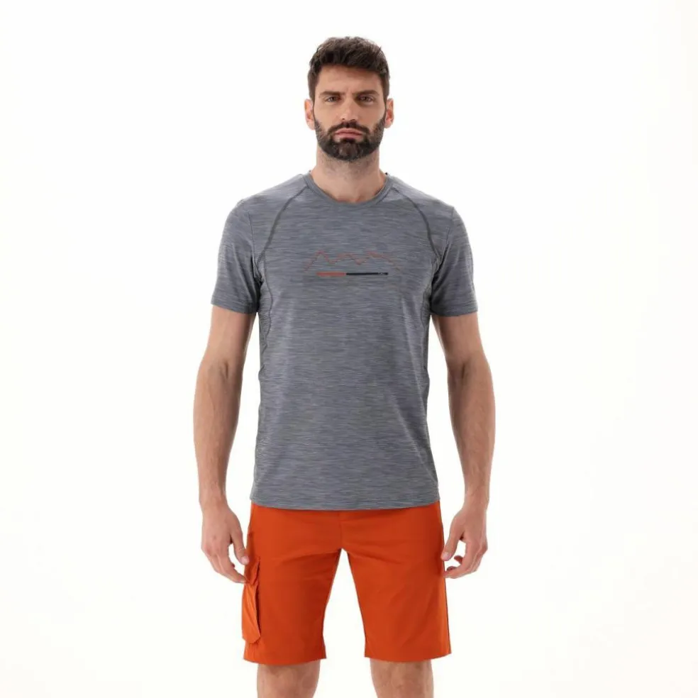T-shirt stampata in jersey stretch