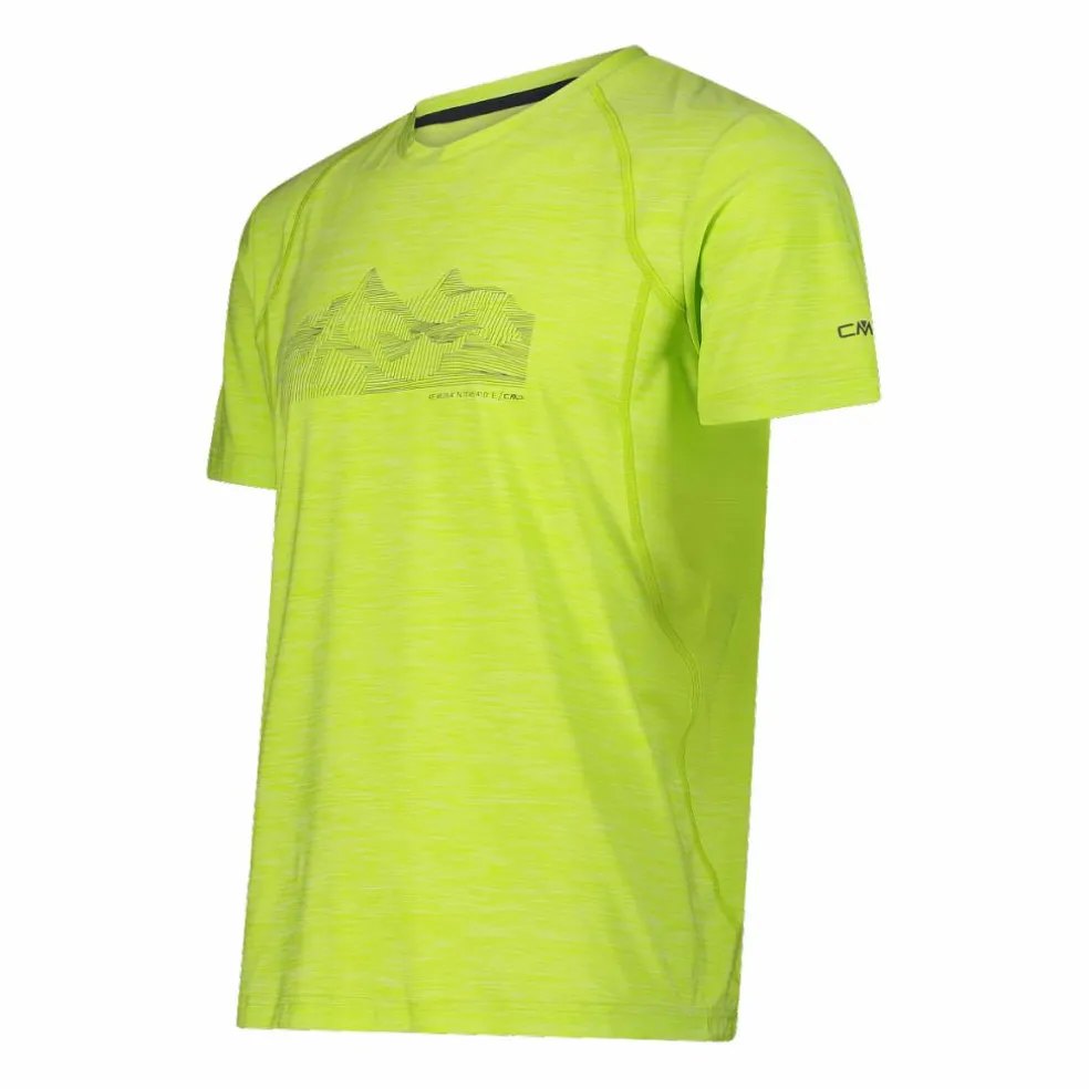 T-shirt stampata in jersey stretch