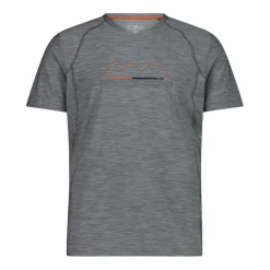 T-shirt stampata in jersey stretch