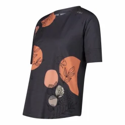 T-shirt tecnica a maniche corte con fantasia da Donna