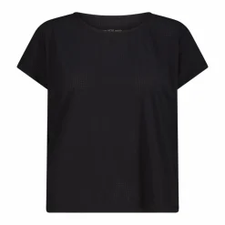 T-shirt tecnica a maniche corte tinta unita da Donna