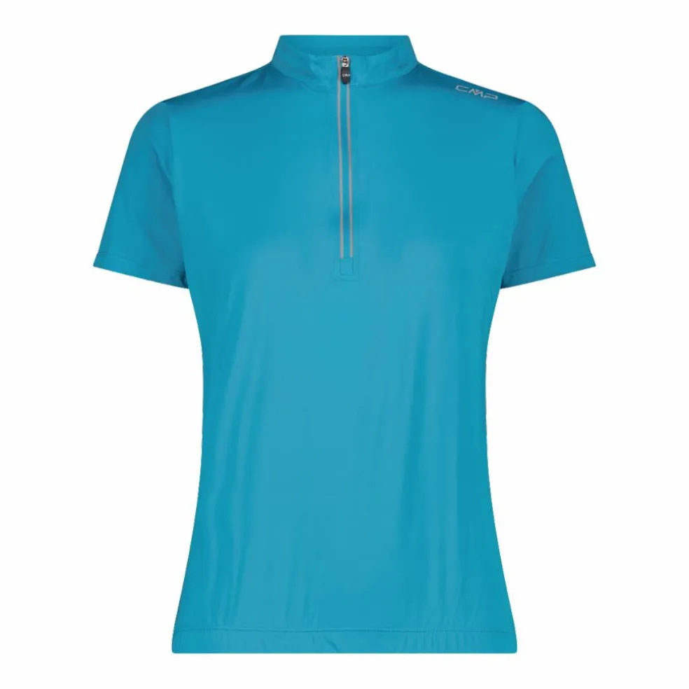 T-Shirt tecnica a mezza zip da ciclismo da Donna