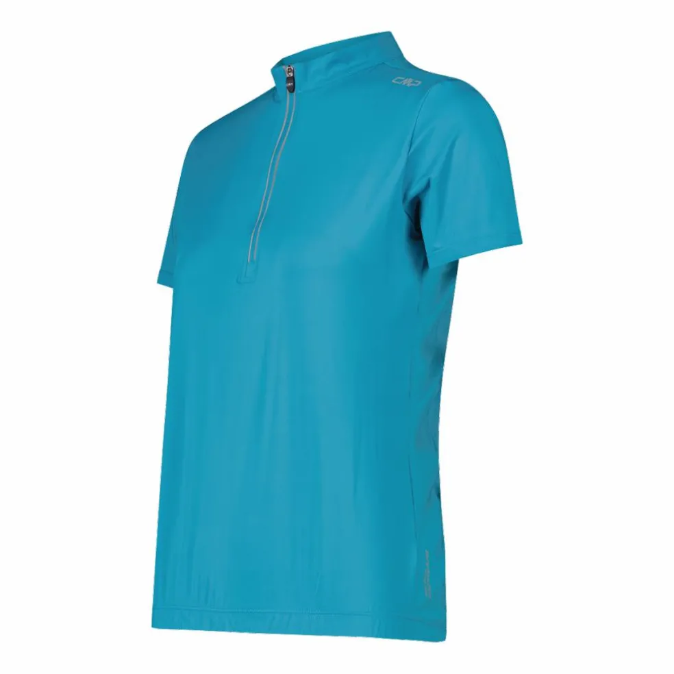 T-Shirt tecnica a mezza zip da ciclismo da Donna