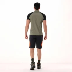 T-shirt tecnica da ciclismo con mezza zip da Uomo
