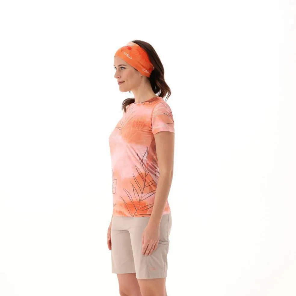T-shirt tecnica in Cool Menthol Boost con fantasia da Donna